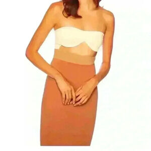 Susana Monaco Color Blocked Cutout Underwire Dress NWT